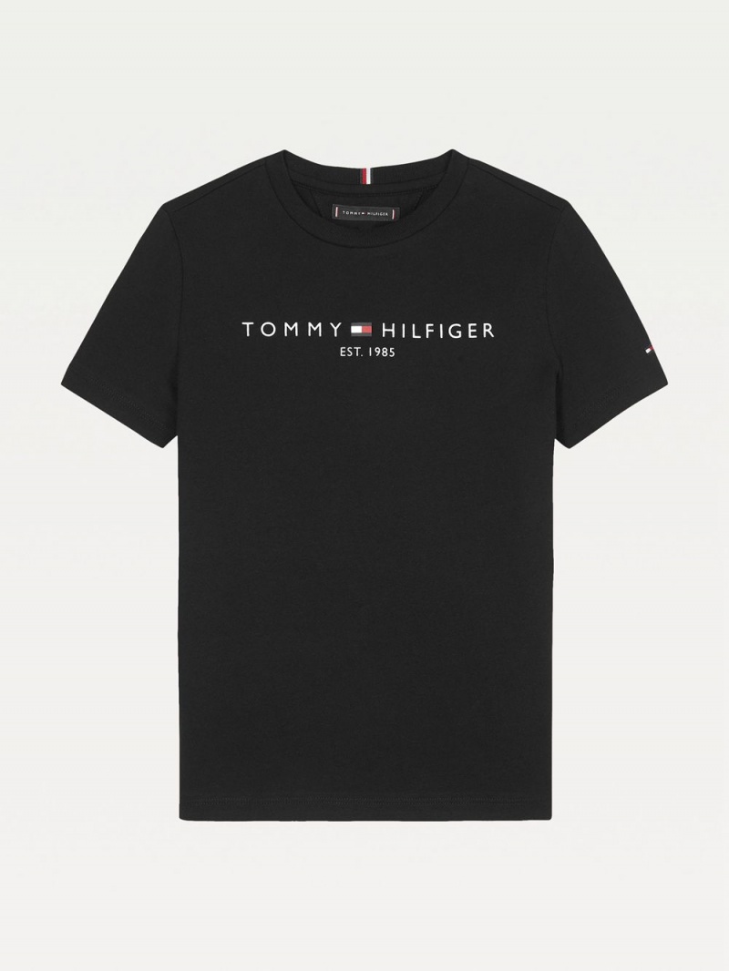 Tommy Hilfiger 8-16 Essential T-shirt Pojke Svarta | 468-WUTCFX