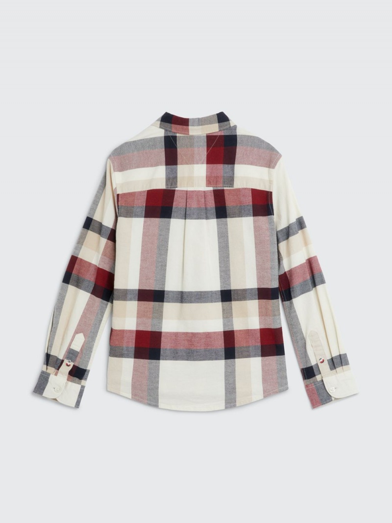 Tommy Hilfiger 8-16 Global Stripe Check Skjorta Pojke Olika Färger | 478-OCEJXD