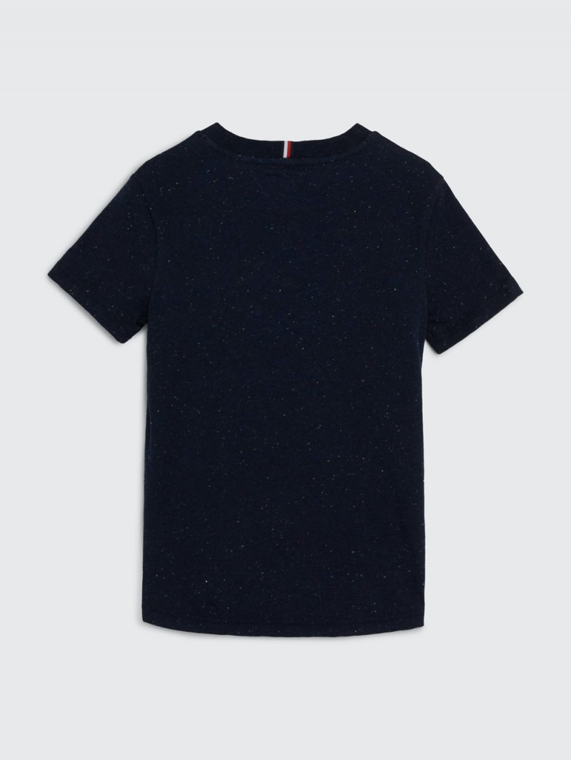 Tommy Hilfiger 8-16 Monogram Slub T-shirt Pojke Marinblå | 963-IMJDVP