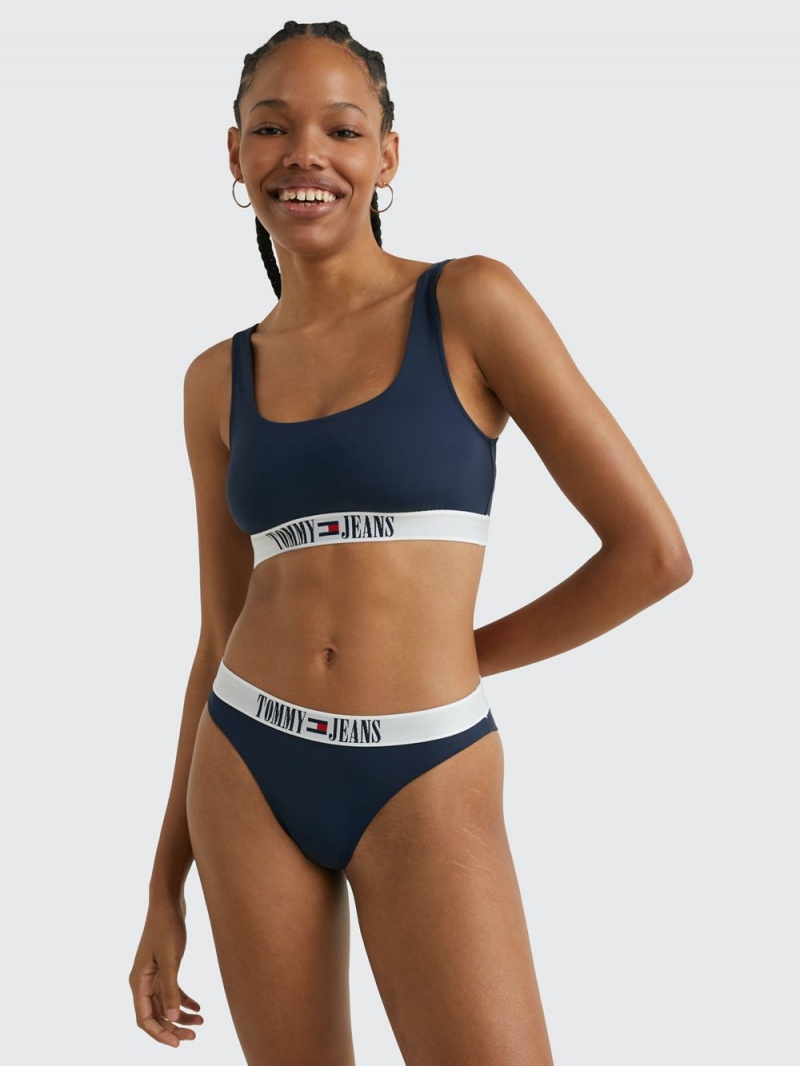 Tommy Hilfiger Archive Brazilian Bikini Underkläder Dam Marinblå | 390-ZKQOCG