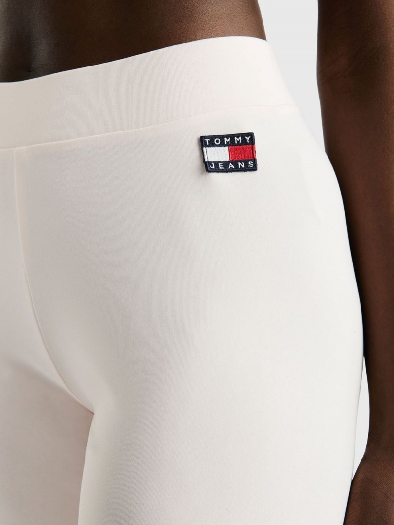 Tommy Hilfiger Badge Cycle Shorts Dam Rosa | 862-TYIPRS