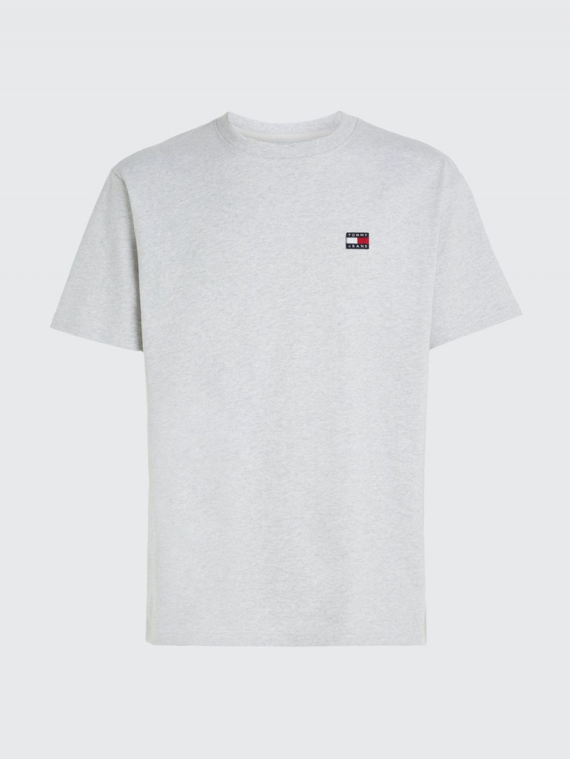 Tommy Hilfiger Badge Klassiska Fit T-shirt Herr Grå | 961-PYXTLU