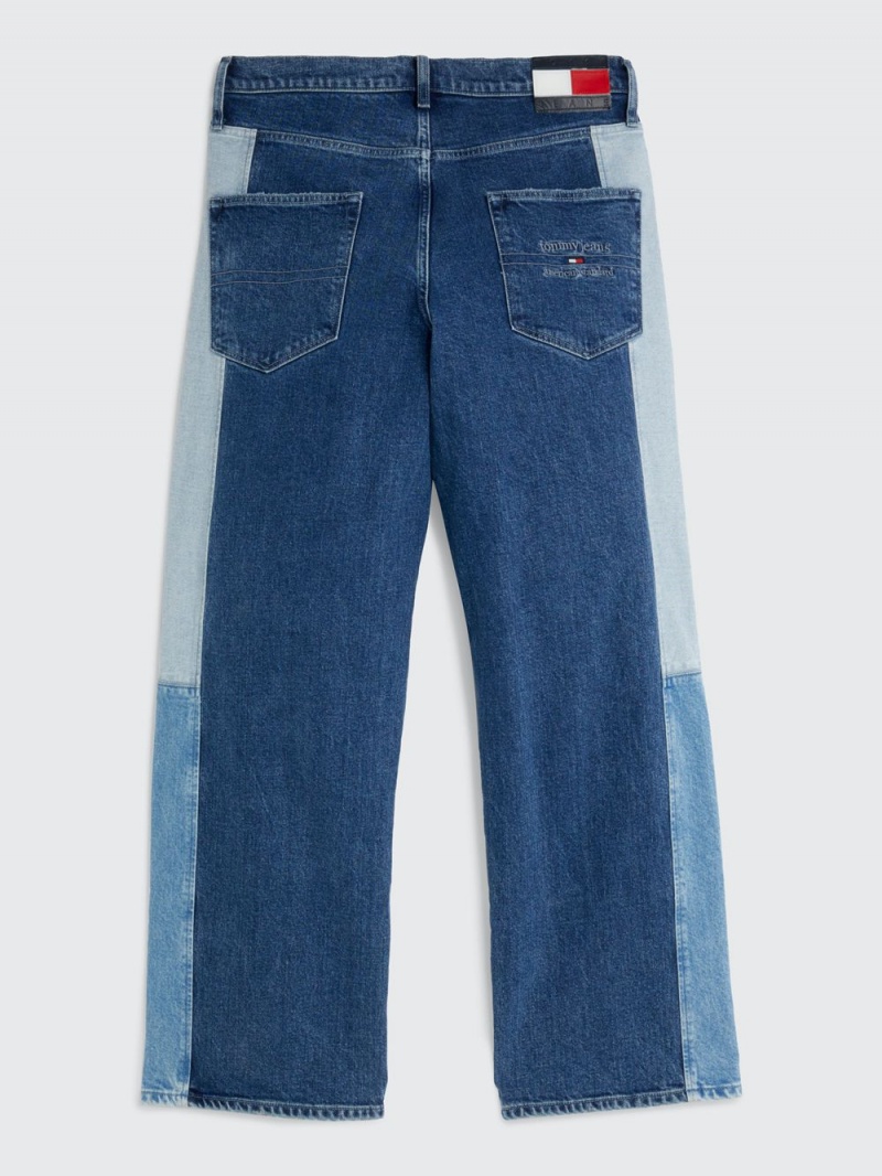 Tommy Hilfiger Baggy Fit Three-Tone Jeans Herr Blå | 069-XPYFVC