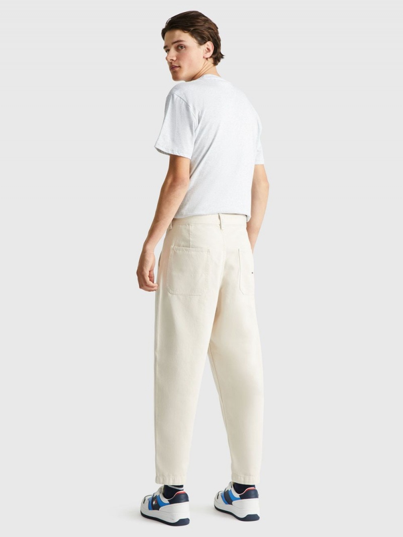 Tommy Hilfiger Bax Garment Dyed Byxor Herr Beige | 758-WAXSTL