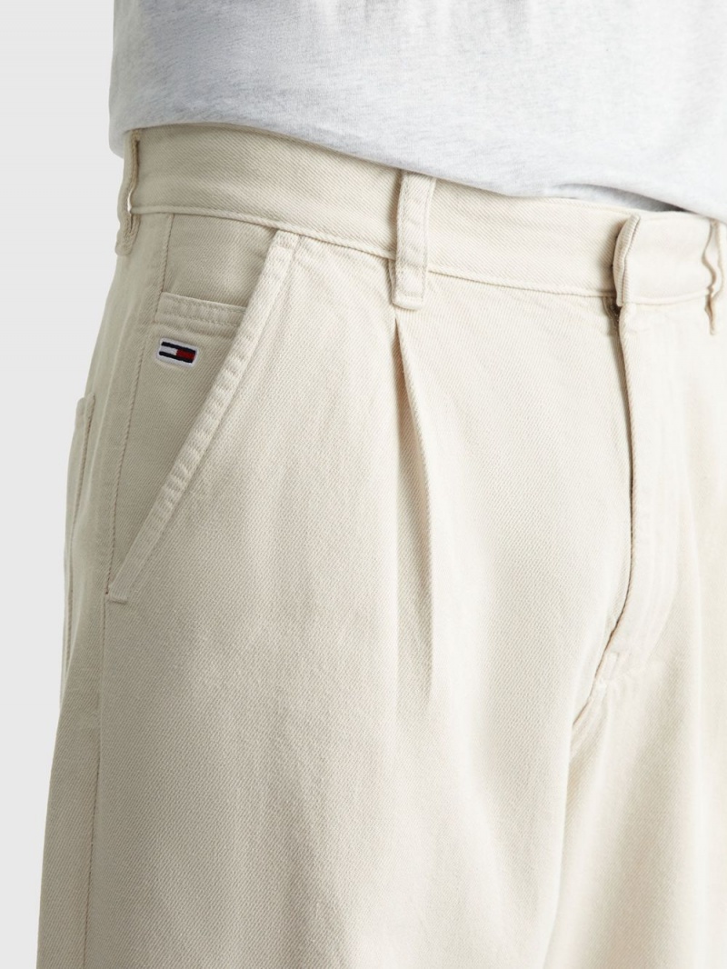 Tommy Hilfiger Bax Garment Dyed Byxor Herr Beige | 758-WAXSTL