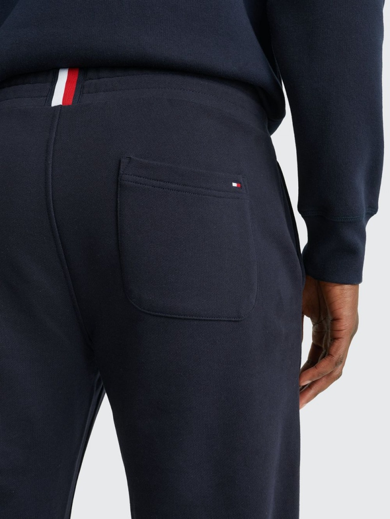 Tommy Hilfiger Branded Leg Organic Bomull Mjukisbyxor Herr Marinblå | 864-MBJAFU