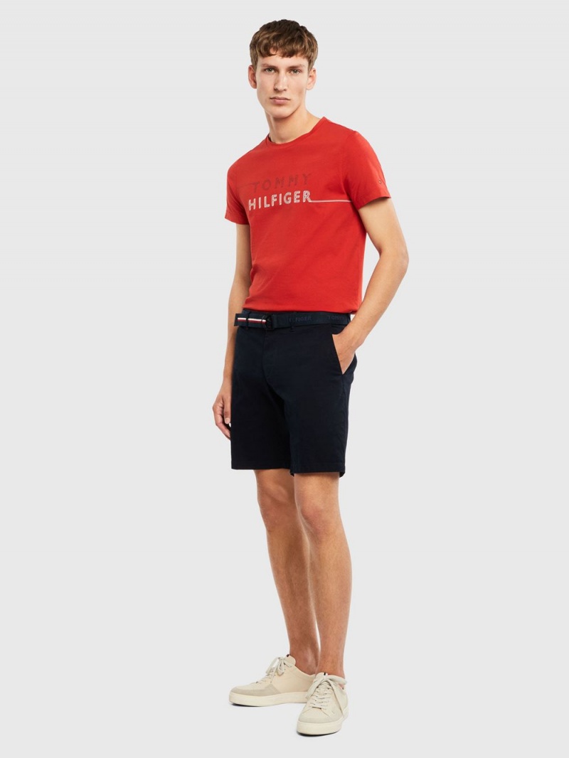 Tommy Hilfiger Brooklyn Essential Shorts Herr Marinblå | 246-YKIFVM