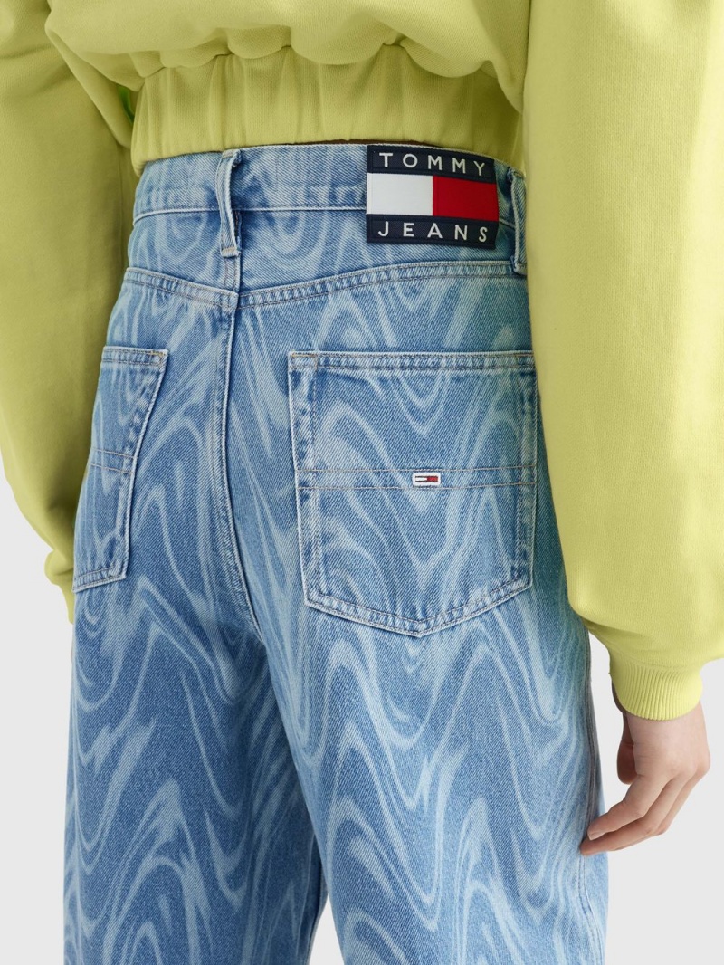 Tommy Hilfiger Callie High Rise Breda Recycled Balloon Jeans Dam Blå | 341-RYNUKH