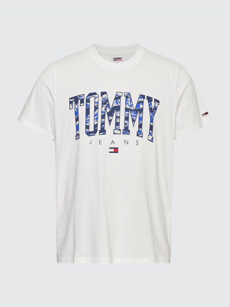 Tommy Hilfiger Camo College T-shirt Herr Vita | 831-CNBMEY