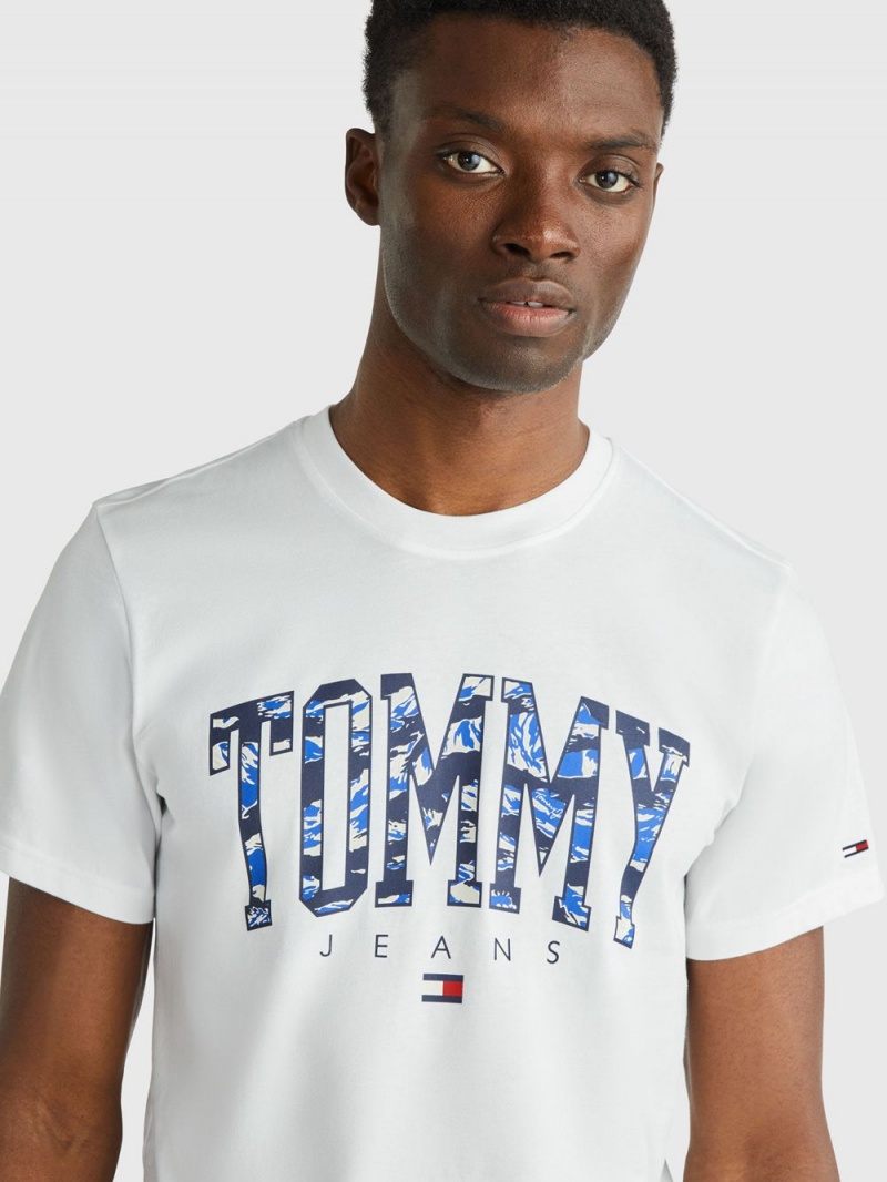 Tommy Hilfiger Camo College T-shirt Herr Vita | 831-CNBMEY