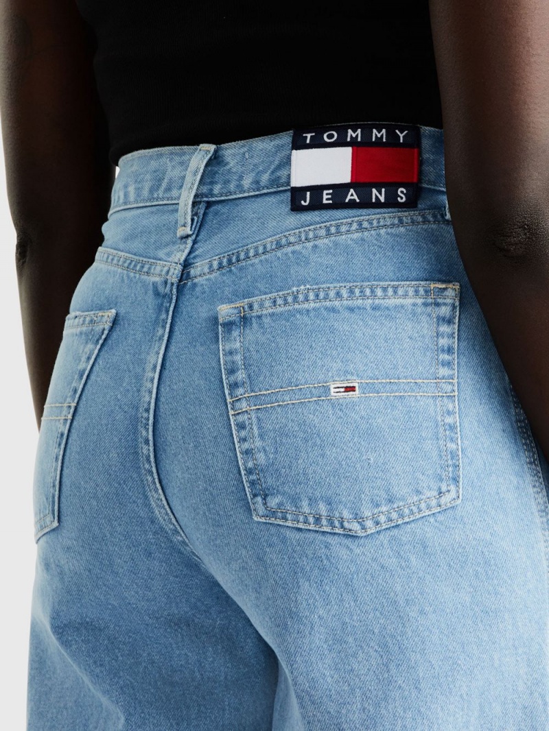 Tommy Hilfiger Claire High Rise Breda Leg Jeans Dam Blå | 401-CPKYXV