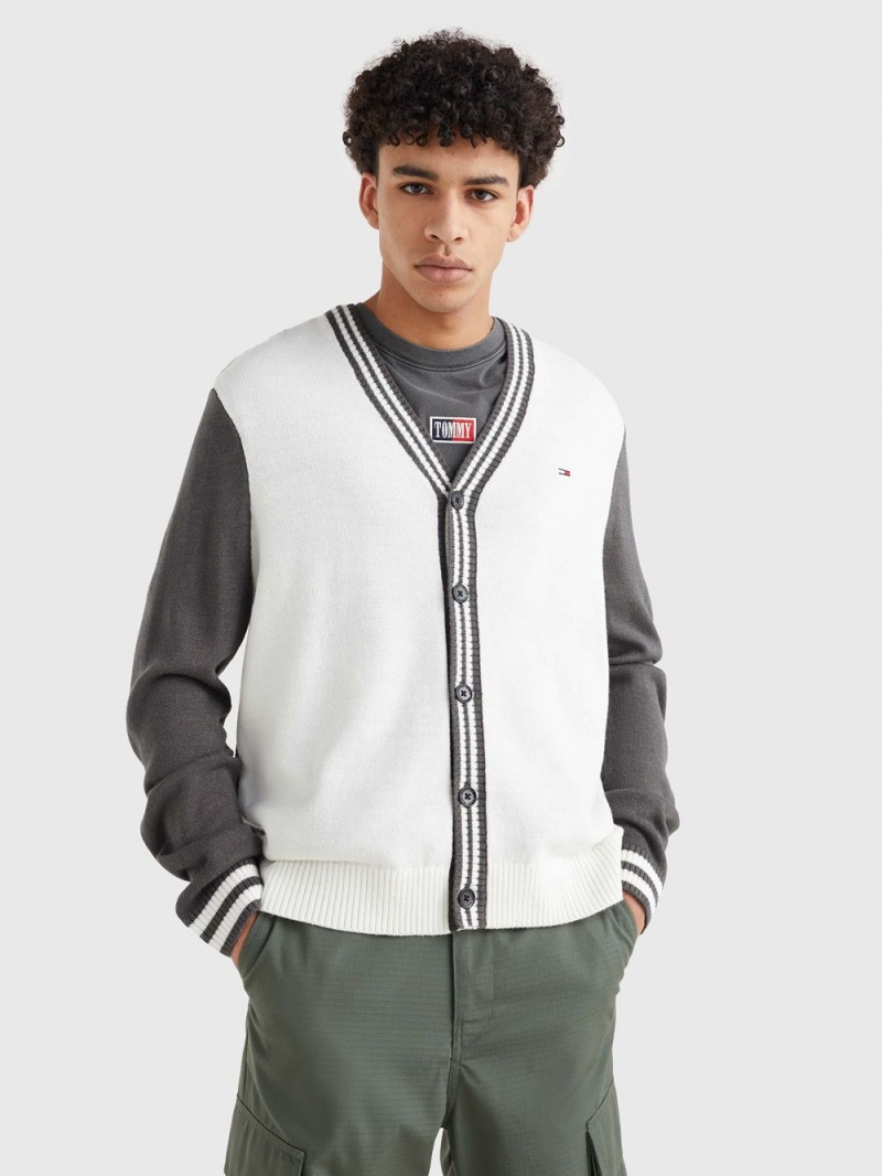 Tommy Hilfiger College Kofta Herr Vita | 524-HTYMWV