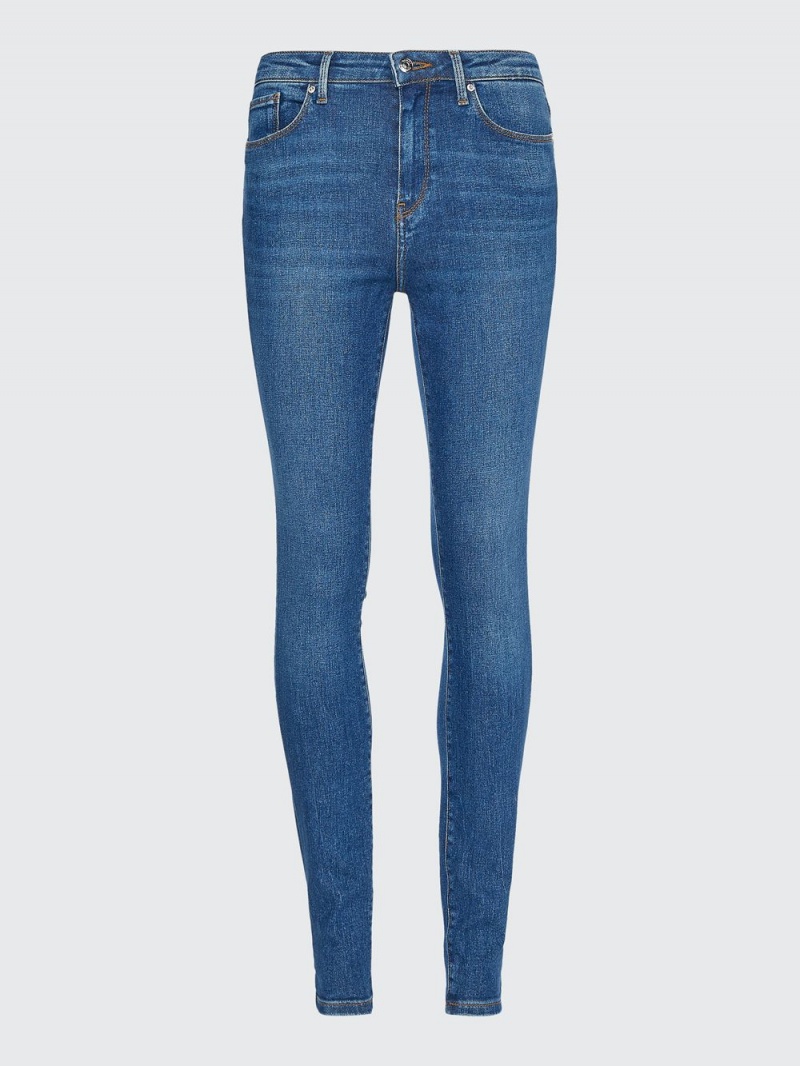 Tommy Hilfiger Como Mid Rise Mager Flex Jeans Dam Blå | 941-LFWTBC