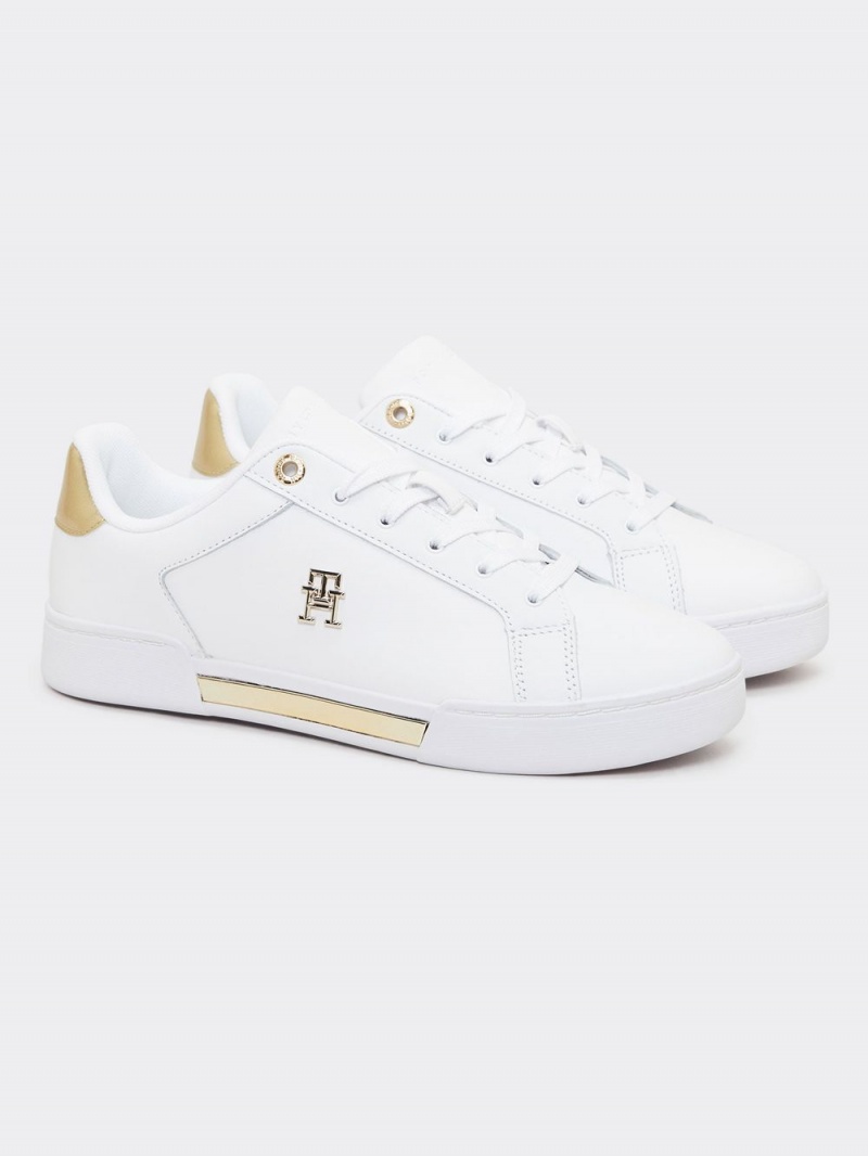 Tommy Hilfiger Court Sneakers Dam Vita | 941-MKONJQ