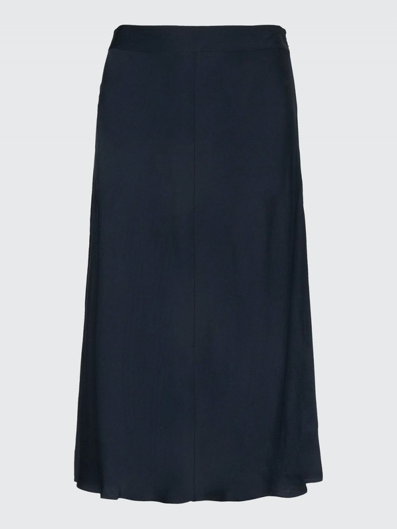 Tommy Hilfiger Crepe Flare Midi Kjolar Dam Marinblå | 720-FKCHYB