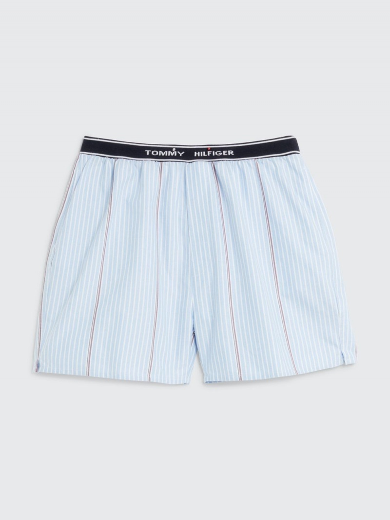 Tommy Hilfiger Crest Global Stripe Relaxed Boxer Shorts Herr Blå | 903-UJGXWP