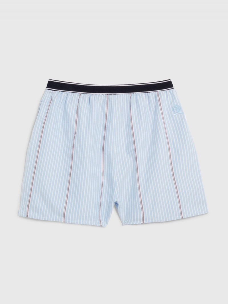 Tommy Hilfiger Crest Global Stripe Relaxed Boxer Shorts Herr Blå | 903-UJGXWP