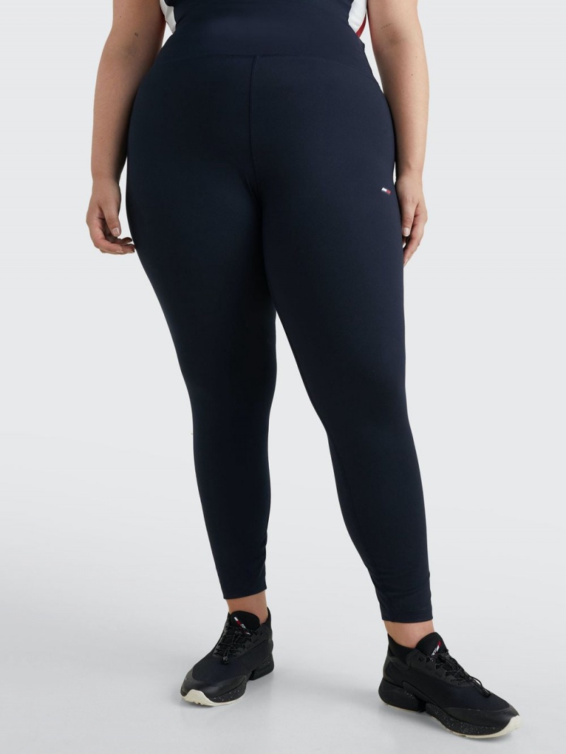 Tommy Hilfiger Curve Sport 7/8 Leggings Dam Marinblå | 738-GXKYSU