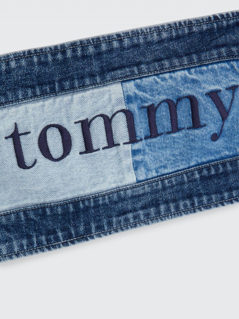 Tommy Hilfiger Denim Flag Bandeau BH Dam Blå | 938-AMNBEL