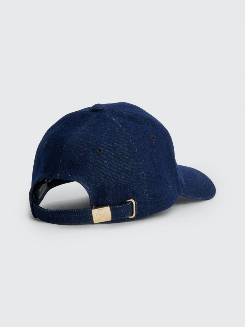 Tommy Hilfiger Denim Monogram Baseball Kepsar Dam Blå | 543-HUJXLE