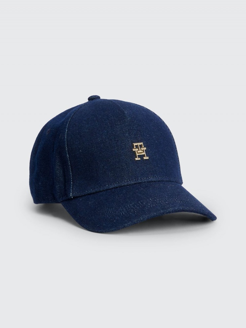 Tommy Hilfiger Denim Monogram Baseball Kepsar Dam Blå | 543-HUJXLE