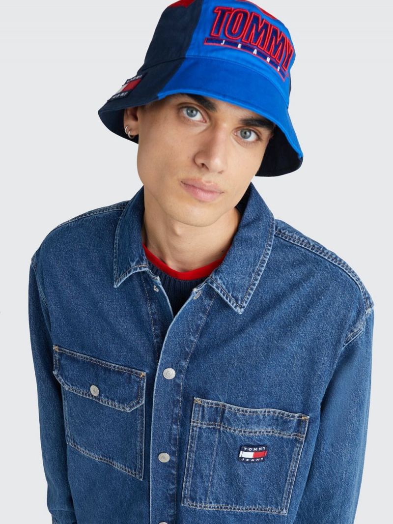 Tommy Hilfiger Denim Skjorta Herr Blå | 695-SIXEYM