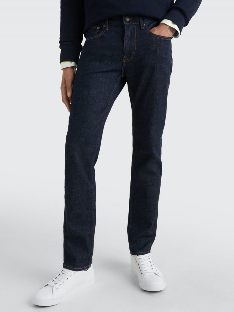 Tommy Hilfiger Denton Ohio Rinse Jeans Herr Marinblå | 058-AQKELY