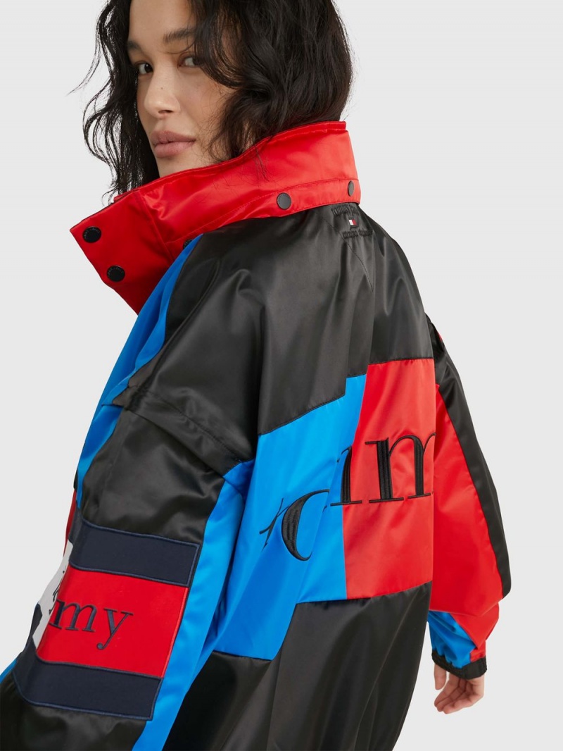 Tommy Hilfiger Dual Gender Colour-Blocked Sailing Jackor Herr Olika Färger | 612-NLDXZY