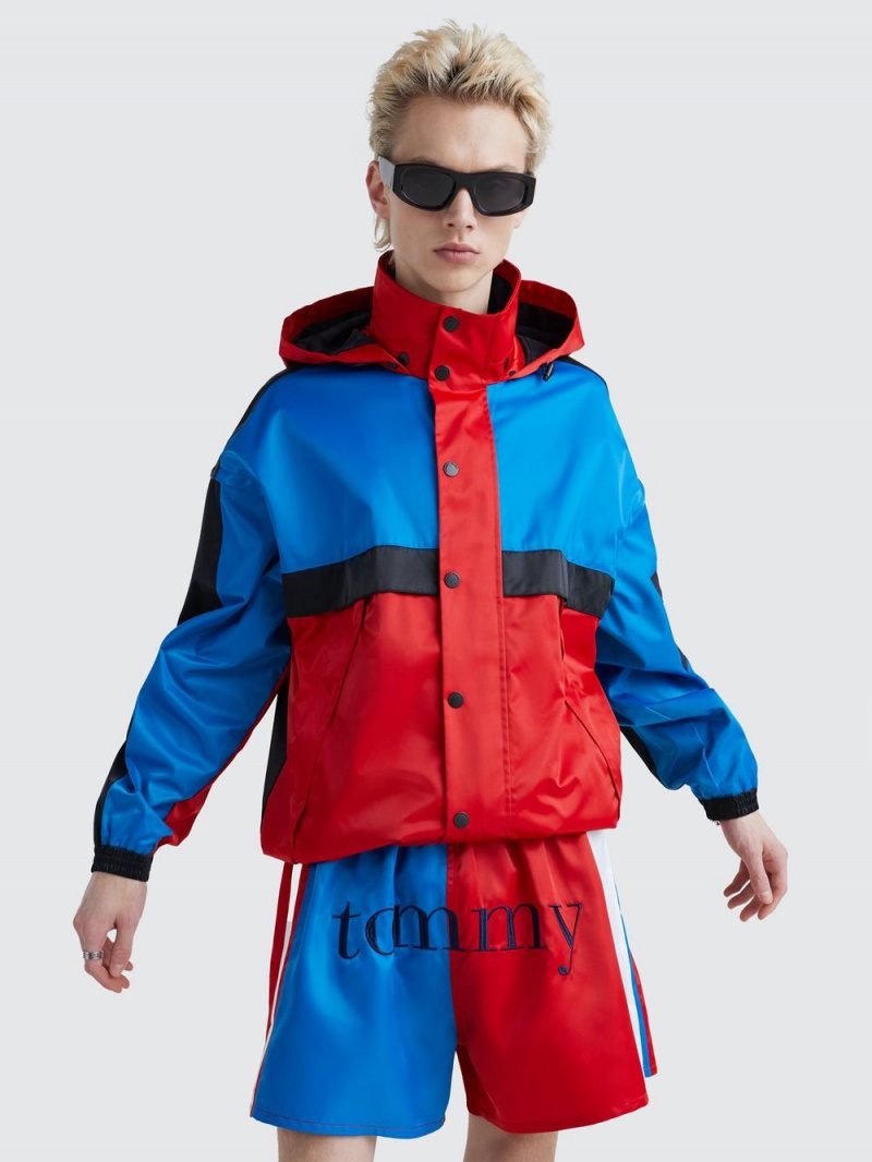 Tommy Hilfiger Dual Gender Colour-Blocked Sailing Jackor Herr Olika Färger | 612-NLDXZY