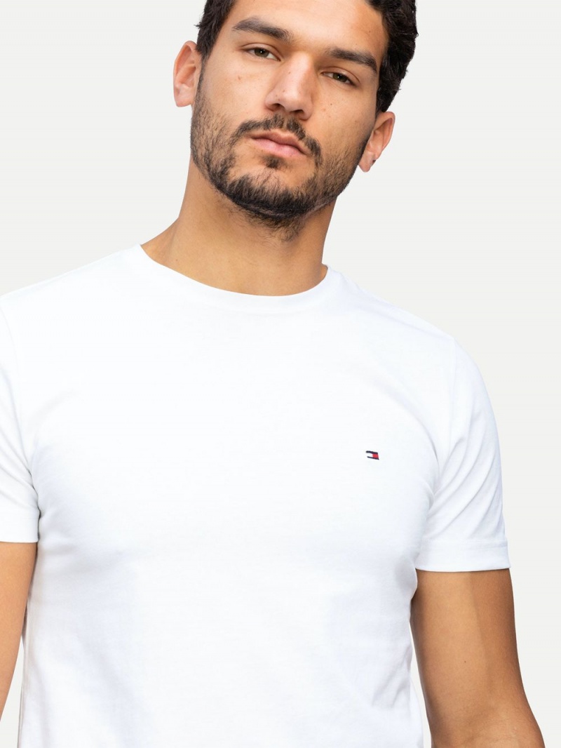 Tommy Hilfiger Essential Bomull T-shirt Herr Vita | 290-QJWOCY