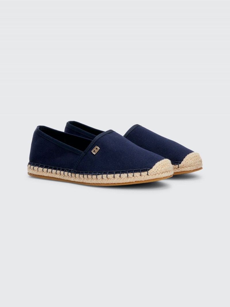 Tommy Hilfiger Essential Flag Espadriller Dam Blå | 781-RGJTUL