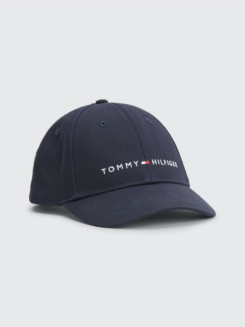 Tommy Hilfiger Essential Logo Baseball Kepsar Pojke Marinblå | 529-KFCEBA