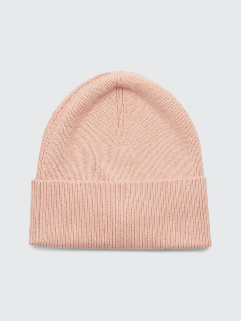 Tommy Hilfiger Essential Rib-Knit Beanie Hatt Dam Rosa | 235-ALUWJK