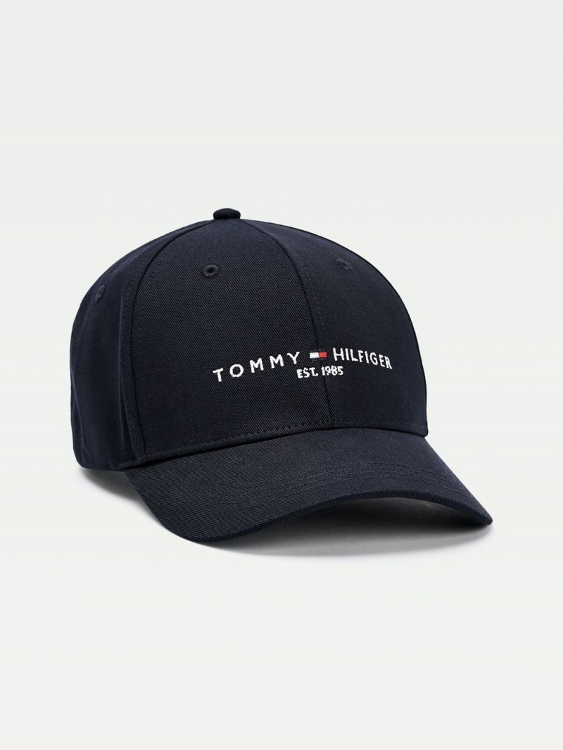 Tommy Hilfiger Established 1985 Logo Kepsar Herr Marinblå | 856-HVOZME