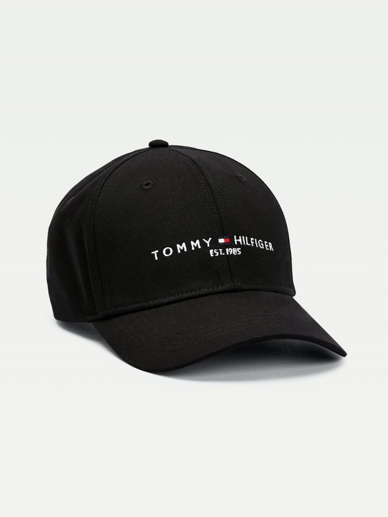 Tommy Hilfiger Established 1985 Logo Kepsar Herr Svarta | 475-LGRQDF