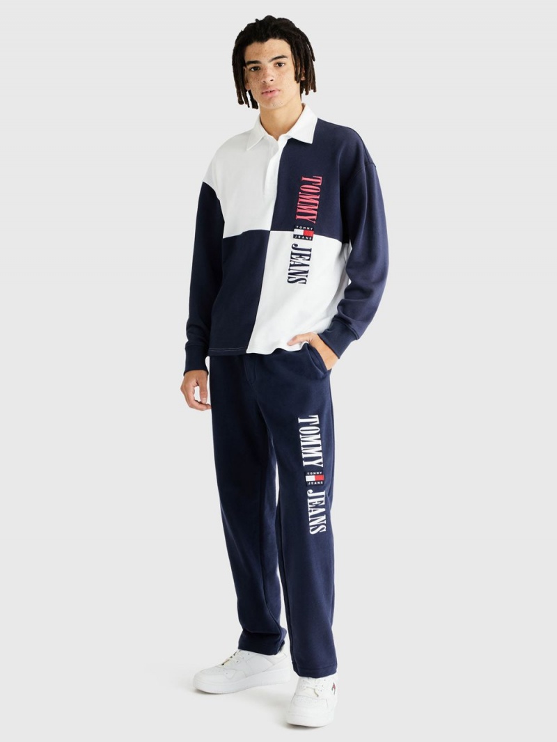 Tommy Hilfiger Ethan Archive Hetero Fit Mjukisbyxor Herr Marinblå | 462-FREHJZ