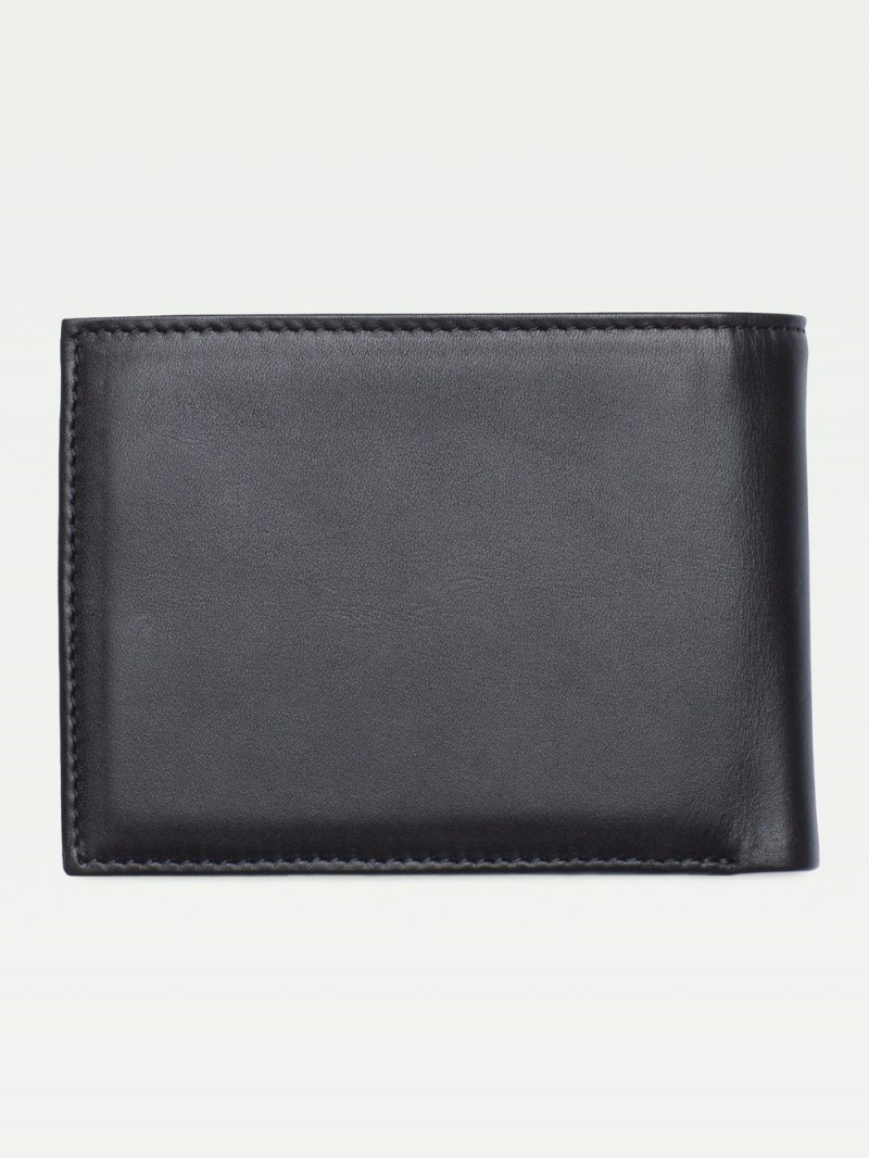 Tommy Hilfiger Eton Bifold Läder Plånbok Herr Svarta | 287-VUPXWB