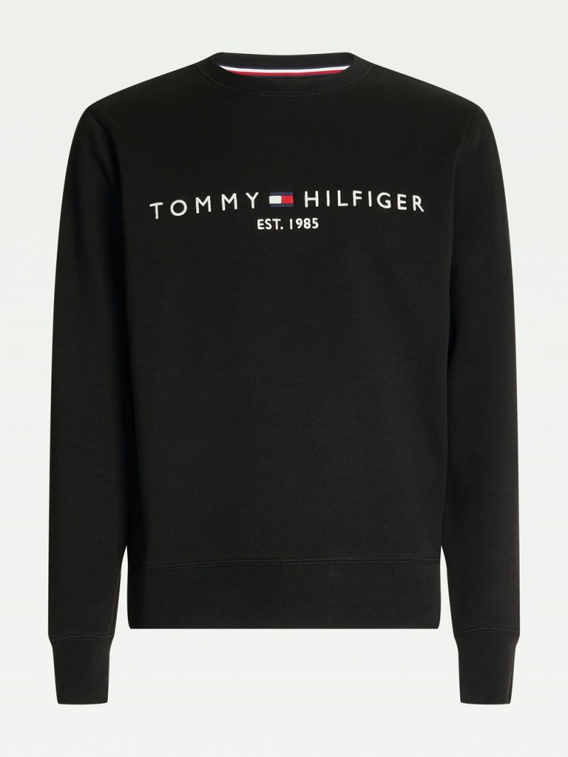 Tommy Hilfiger Flex Logo Tröjor Herr Svarta | 541-UQNEVM