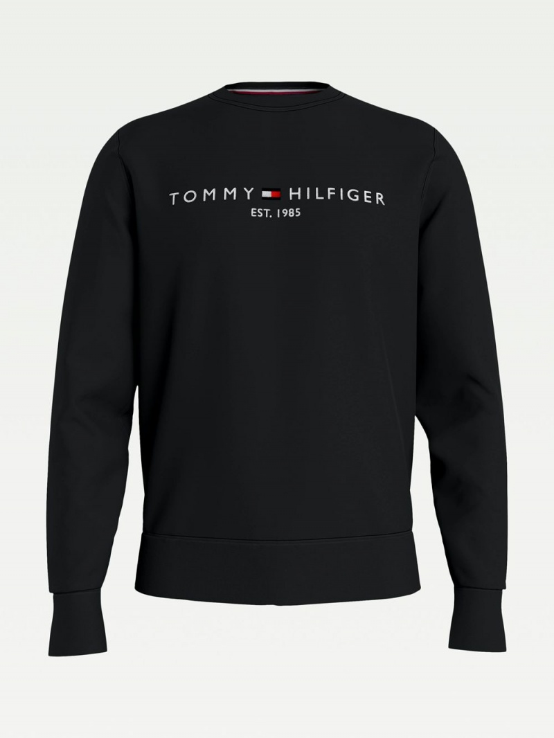 Tommy Hilfiger Flex Logo Tröjor Herr Svarta | 541-UQNEVM