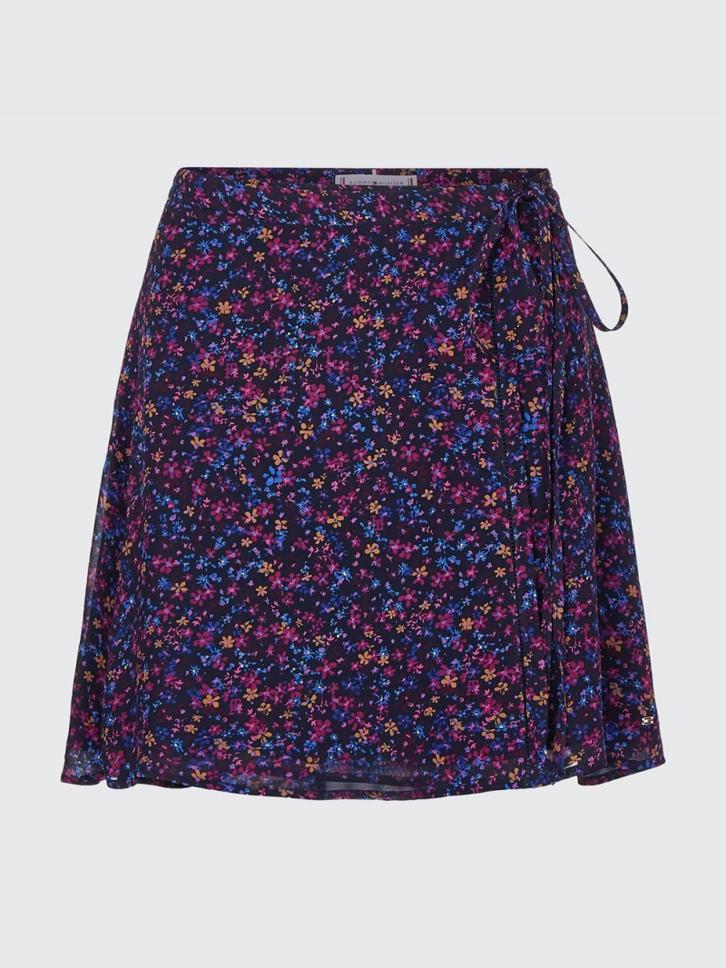 Tommy Hilfiger Floral Chiffon Mini Kjolar Dam Lila | 370-JXGACR