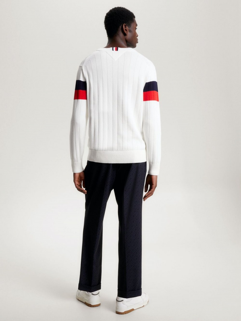 Tommy Hilfiger Global Stripe Relaxed Jumpers Herr Olika Färger | 945-VCRSGI