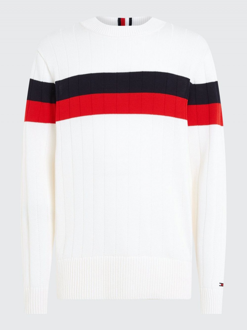 Tommy Hilfiger Global Stripe Relaxed Jumpers Herr Olika Färger | 945-VCRSGI