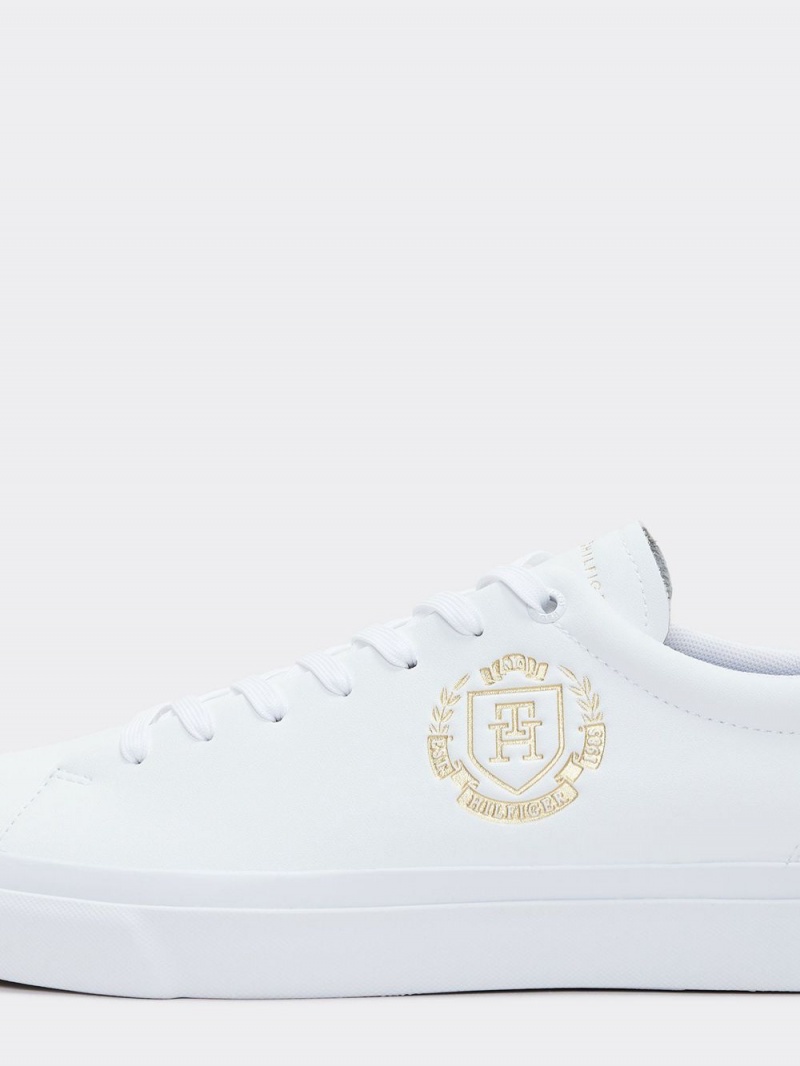 Tommy Hilfiger Gold Crest Sneakers Herr Vita | 702-ZCTXKP