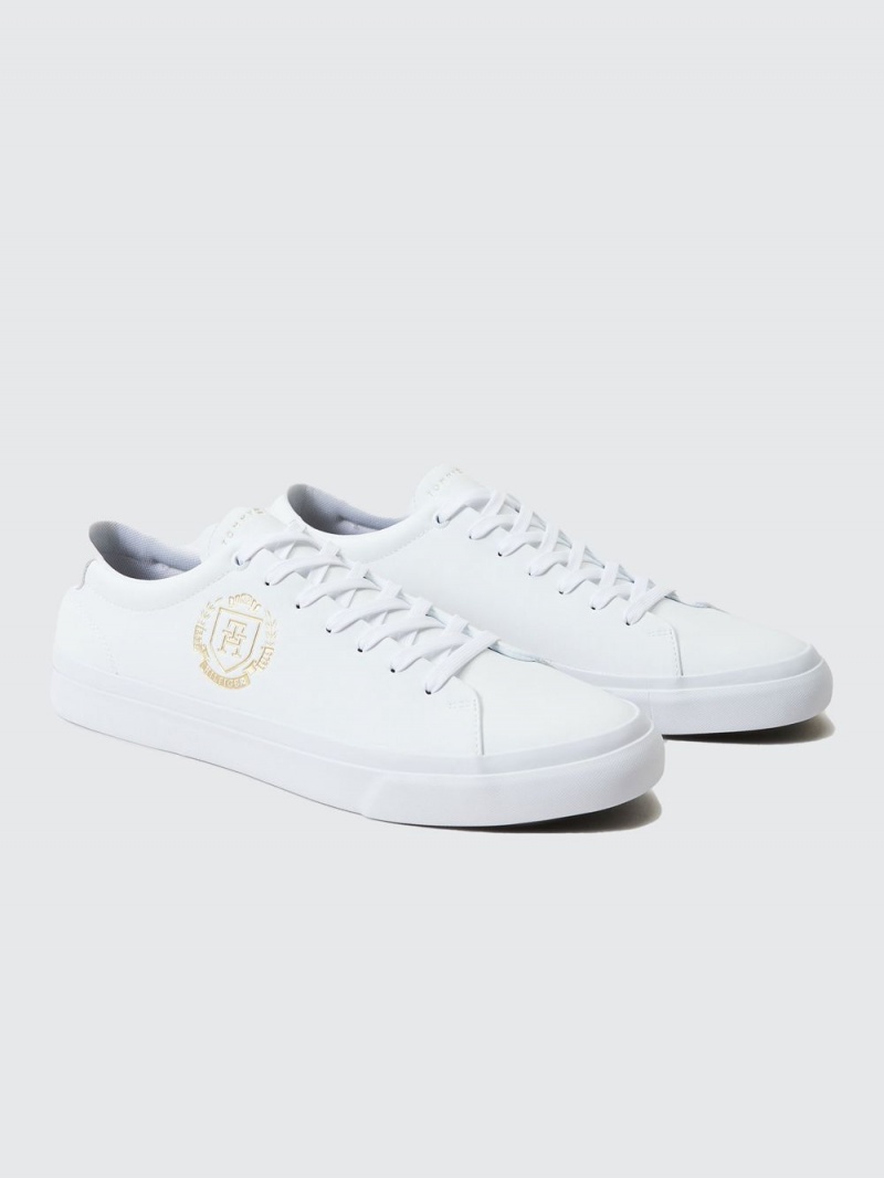 Tommy Hilfiger Gold Crest Sneakers Herr Vita | 702-ZCTXKP