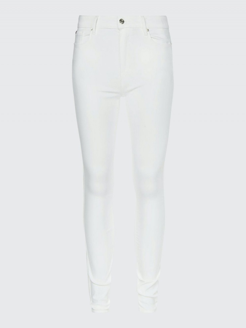 Tommy Hilfiger Harlem High Rise Super Mager Flex White Jeans Dam Vita | 720-HDETLZ