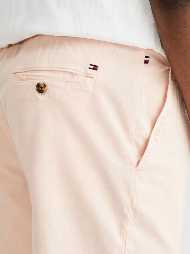 Tommy Hilfiger Harlem Premium Relaxed Twill Shorts Herr Rosa | 168-MVRIFD