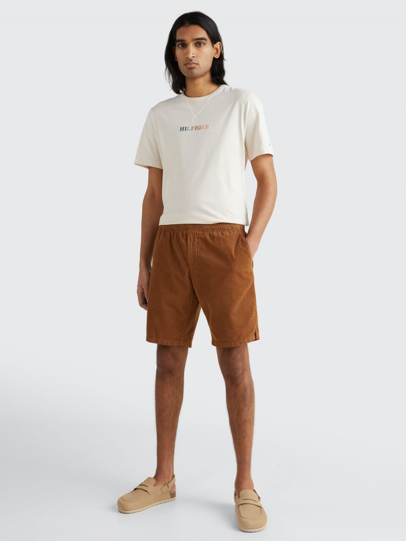 Tommy Hilfiger Harlem Relaxed Corduroy Shorts Herr Bruna | 691-IVJPUS