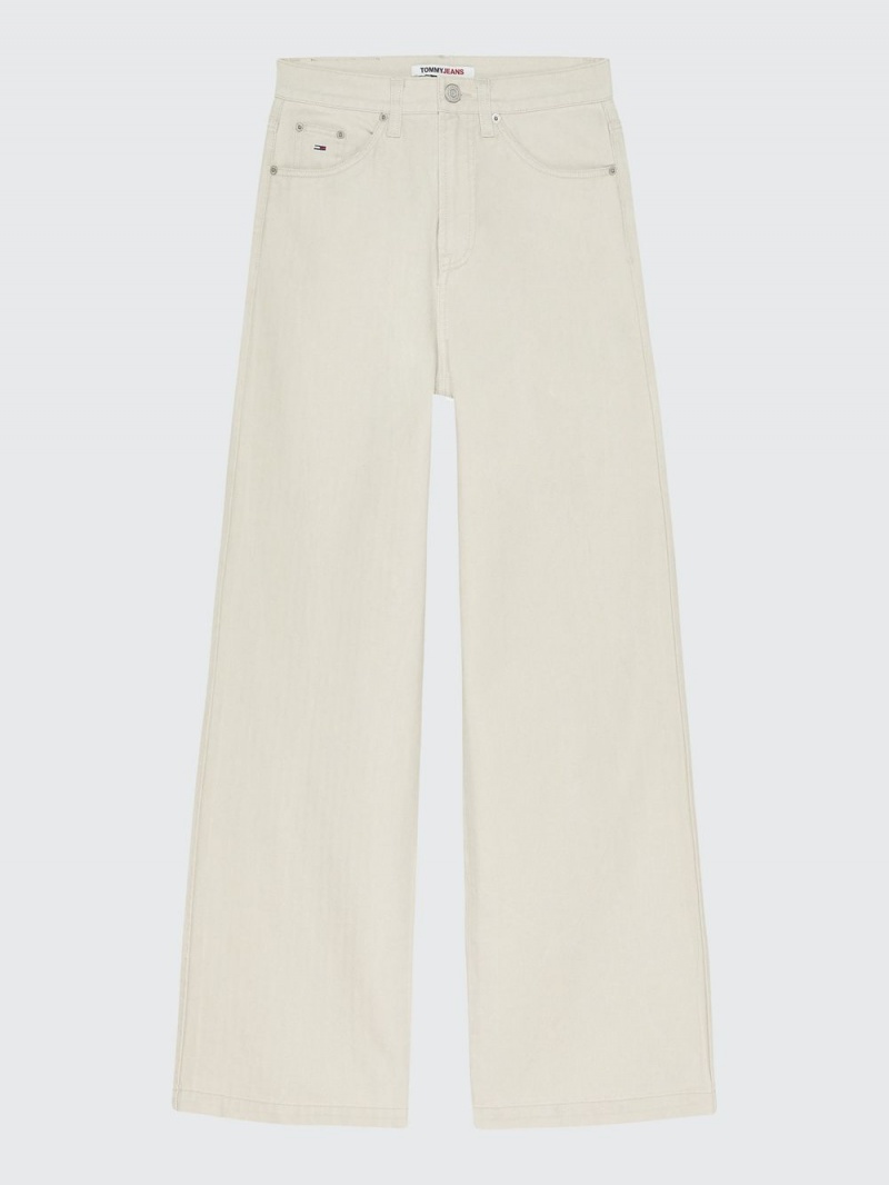 Tommy Hilfiger High Rise Breda Leg Jeans Dam Beige | 684-BQOVML