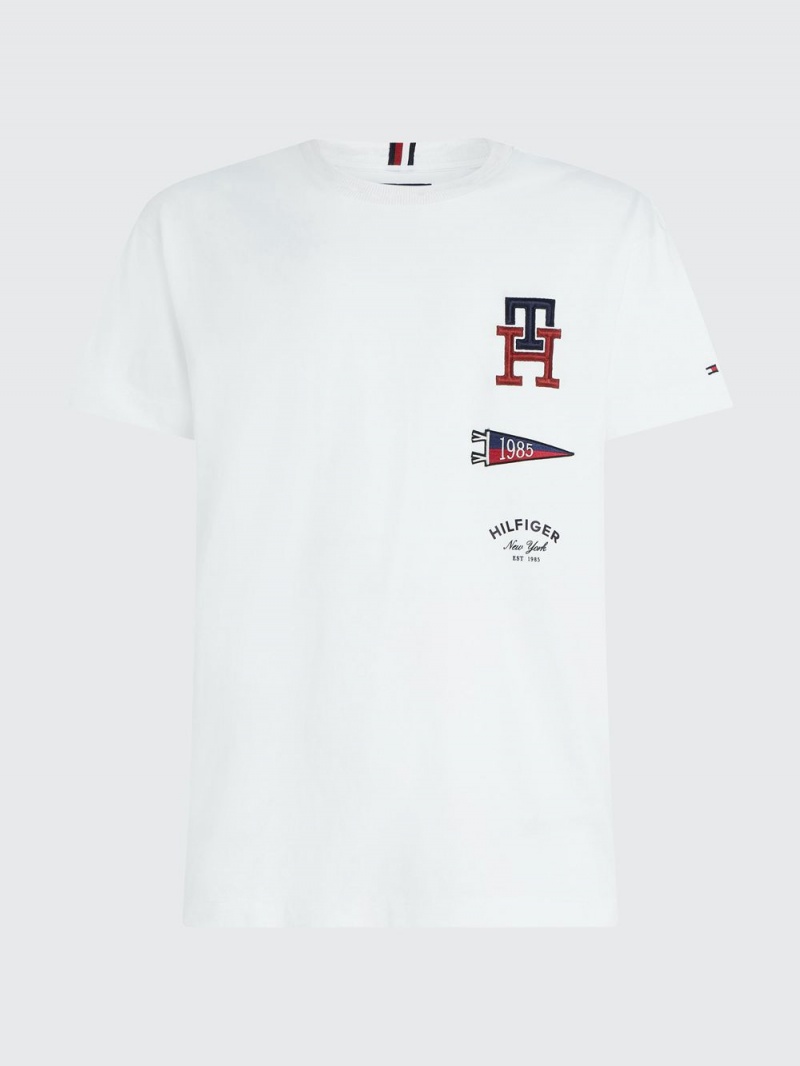 Tommy Hilfiger Icons Archive Fit Logo T-shirt Herr Vita | 316-YVAZIE