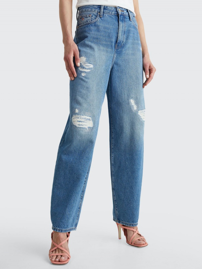 Tommy Hilfiger Icons High Rise Balloon Jeans Dam Blå | 019-EKJRBI